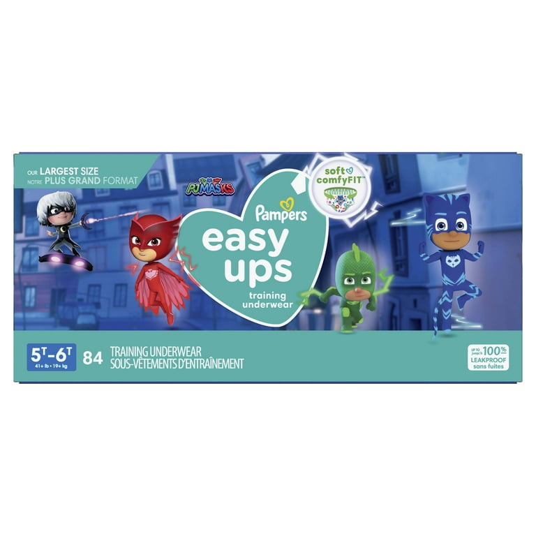 Pampers Easy Ups PJ Masks Training Pants Toddler Boys Size 5T/6T 84 Count  (Select for More Options) 