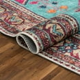 thumbnail image 4 of Well Woven Shasta Blue Fuchsia Washable Vintage Style Persian Mat Rug 2x4 (2' x 3'11"), 4 of 7