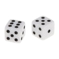thumbnail image 4 of 100 dados opacos de seis caras de 16 mm para juegos de rol, blancos, 4 of 7