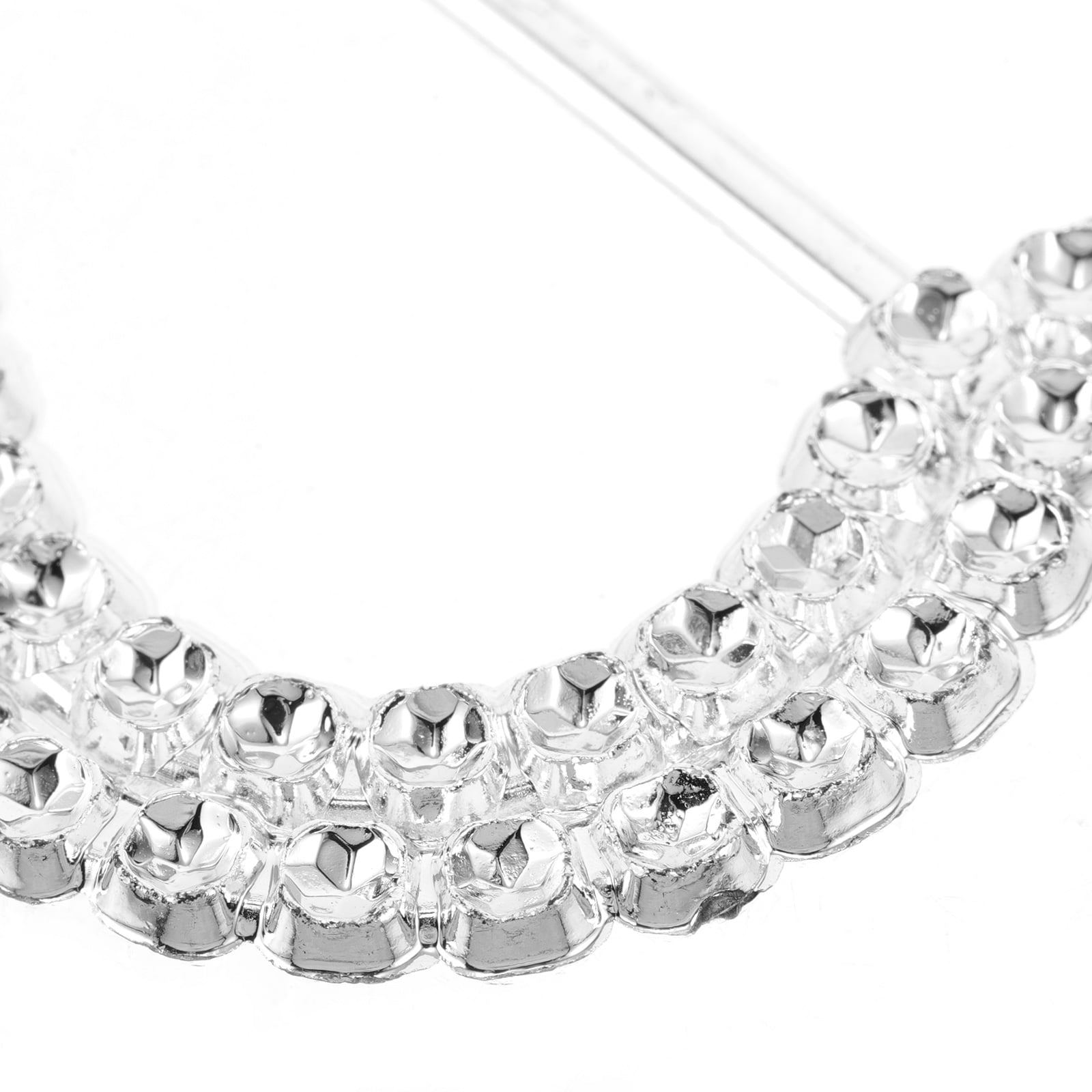 ELAYARD 100Pcs Elegant Heart Rhinestone Scarf Buckle Easy to Use Scarf Clip Accessory