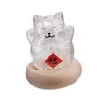 thumbnail image 3 of Tarro de cristal con forma de gato, para almacenamiento, adorno creativo, decorativo, decoración del hogar, mini transparente Estilo D, 3 of 9