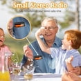 thumbnail image 1 of Portable Weather Radio FM AM Emergency Pocket Radio with Weather Warning Alarm Clock Mini Handheld Radio, 1 of 5