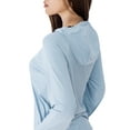 thumbnail image 4 of CAMEL Women's Sun Protection Clothing UPF 50+ Lightweight Womens Activewear Long Sleeve Rash Guard Shirts Breathable Sunscreen Hoodie Workout Tops Outdoor Hiking Blue, 4 of 11