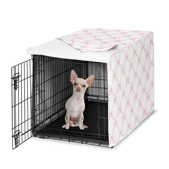Sweet Jojo Designs Ballerina and Ballet Bows Dog Crate Kennel Cover 24in.