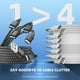 thumbnail image 3 of Cable de carga múltiple MPATIBY USB-A/C a USB-C 4 en 2, 3 of 7