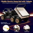 thumbnail image 7 of Eastvita 2-Seater 24V 6-Wheel Ride-On Dump Truck, Remote, Shovel, Music, Electric Dump Bed, 7 of 7