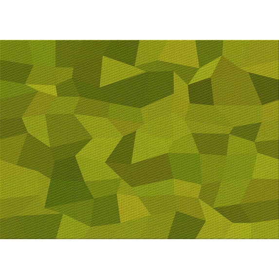 Ahgly Company Indoor Rectangle Patterned Pistachio Green Area Rugs, 3' x 5'