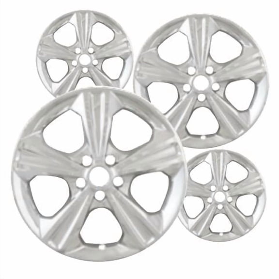 17 inch Chrome ABS Wheel Skins Set Compatible with 2013-2016 Ford Escape, 2017-2019 Escape SE & Impostors for 3943 Wheel Series