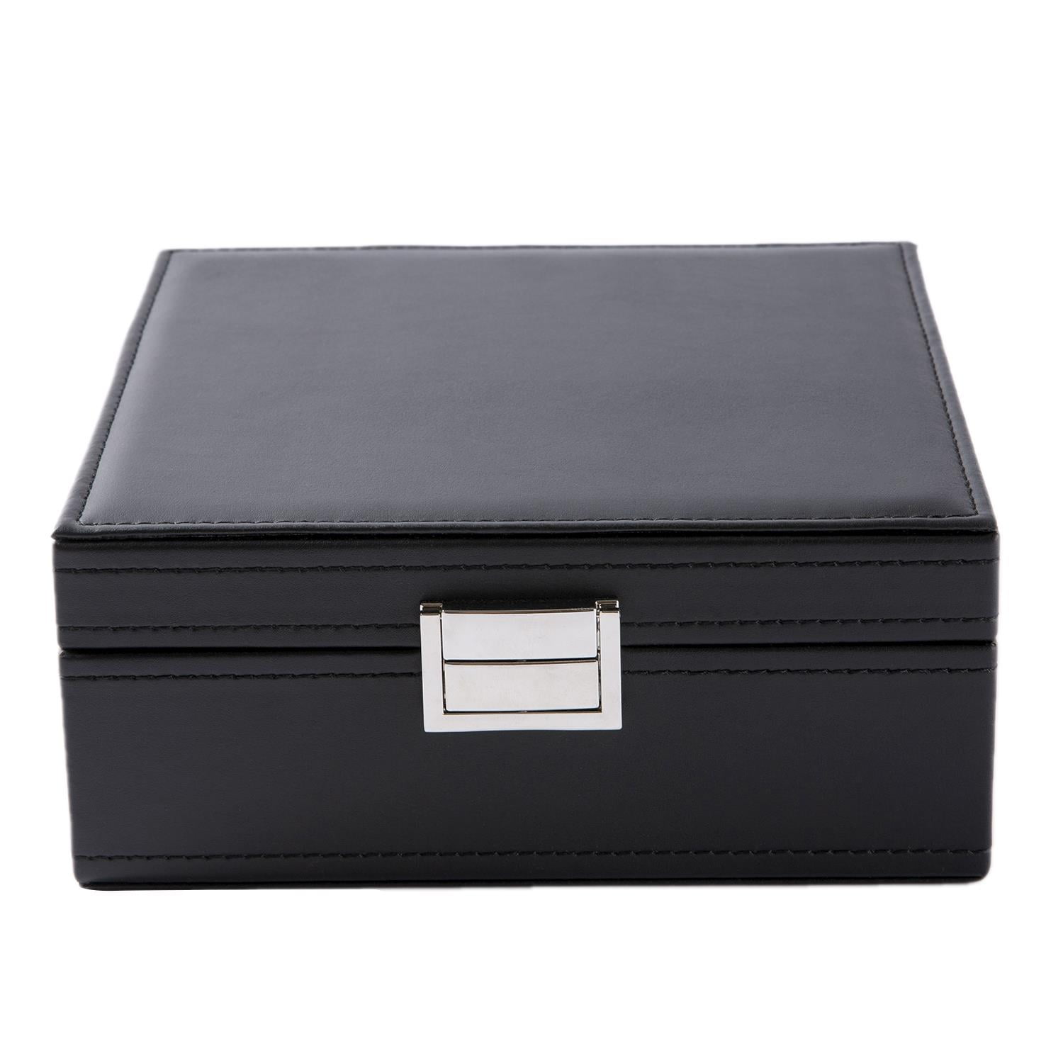Ktaxon 50 Slots Jewelry Box Women Jewelry Organizer for Earrings Rings Necklace,Black