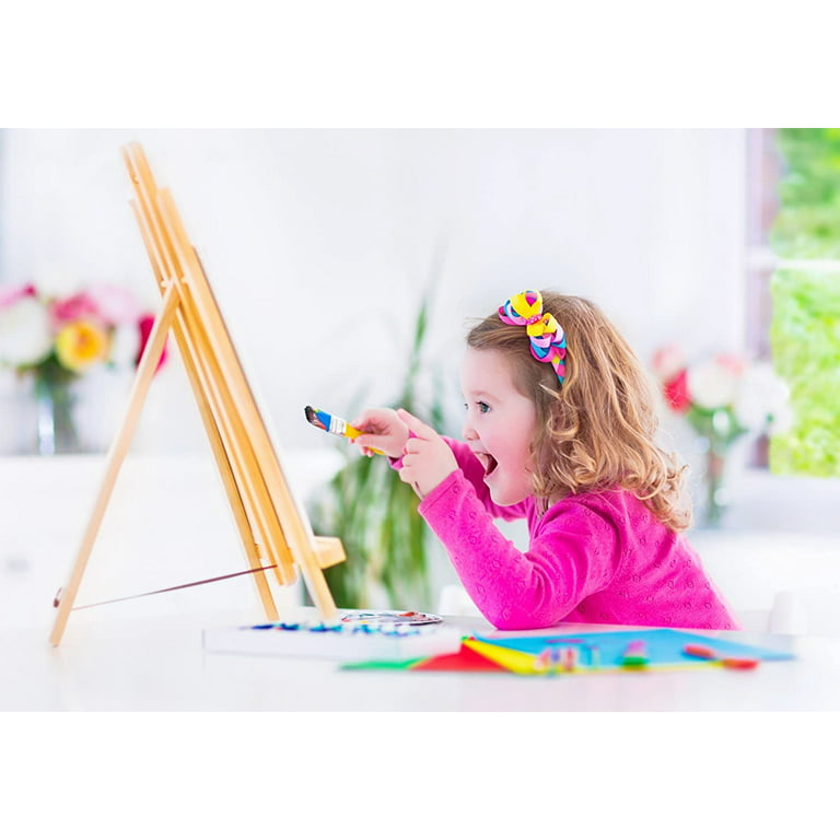Toyandona 1 Pack Painting Easel Display Stand Tabletop Photo Stand Natural Wood Photo A-Frame Painting Easel for Kids Student