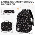 thumbnail image 2 of AoDai Three-piece schoolbag set for teenagers, middle school student backpack, lightweight and durable, casual outdoor backpack, 2 of 8