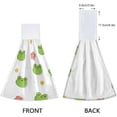 thumbnail image 4 of SKYSONIC Hanging Kitchen Towel 12 x 17 Inch Frog Head Towel Set 2 Pieces of Dry Towels for Kitchen, Bathroom, Laundry Room Table, 4 of 7
