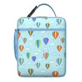 thumbnail image 5 of Watercolor Insulated Lunch Box Women Reusable Lunch Bag with Front Pocket Cooler Tote Bag Work Travel, 5 of 6