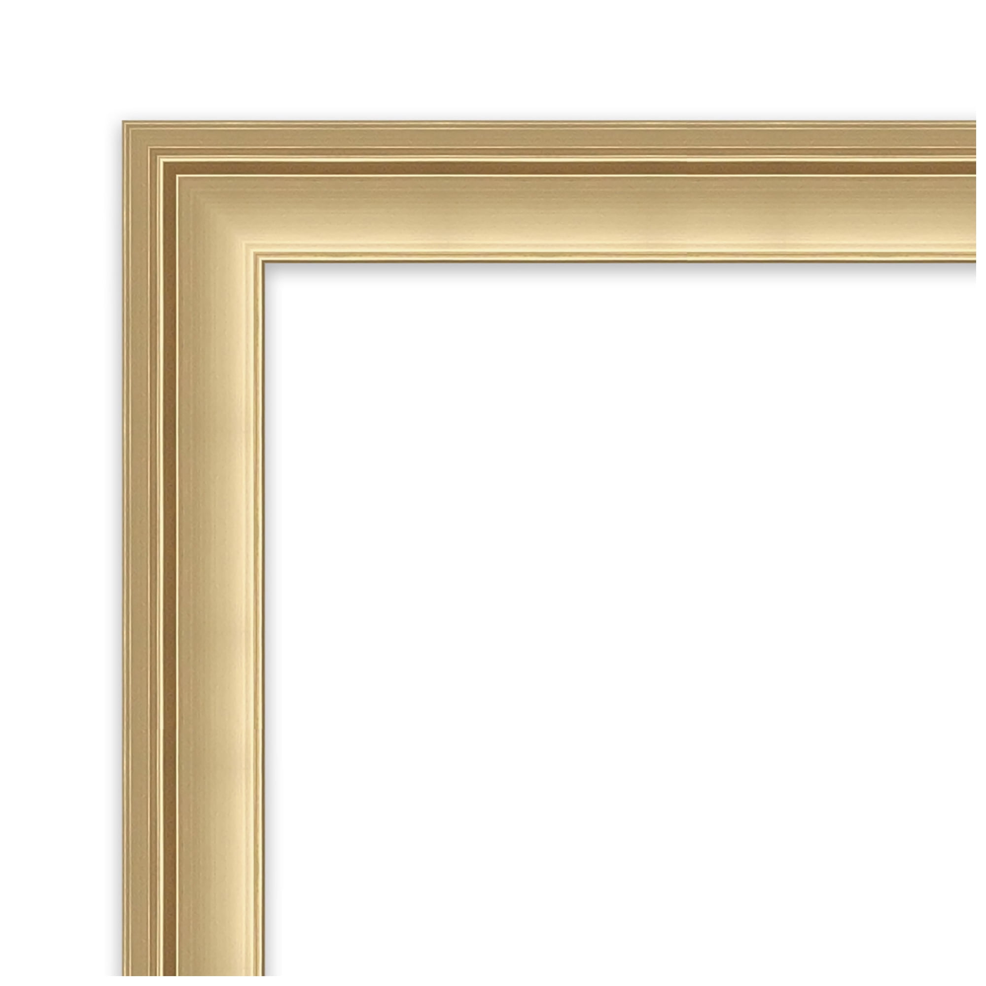 Amanti Art Black Cork Board Framed Florence Gold Bulletin Board 26 in. x 18 in.