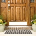 thumbnail image 5 of SAFAVIEH Courtyard Tranter Geometric Fish Indoor/Outdoor Area Rug, 9' x 12', Grey/Beige, 5 of 14