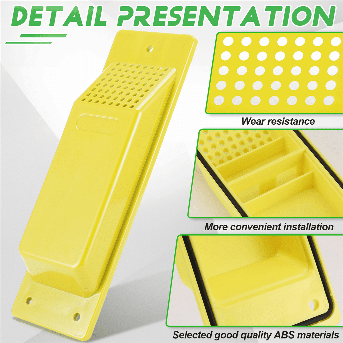 8PCS Shipping Container Air Vent Kit Heavy Duty Shipping Container Accessories Flow Ventilation Kit Yellow