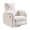 White, variant on 270° Swivel Rocker Recliner with Adjustable Memory Armrests,Oversized Power Nursery Recliner with USB Port,Rocking Chair Nursery with One-Touch Reset,Double Cup Holder,Chenille,White