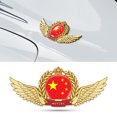 thumbnail image 2 of Trayknick 3D Emblem Exquisite Workmanship Strong Viscosity Anti-scratch Car Styling 3D Zinc Alloy Flag Emblem for Automobile, 2 of 13