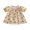 Khaki, variant on RUINIXCW Toddler Baby Girl Thanksgiving Dress Outfit Kids Little Baby Girl Fall Winter Plaid Gingham Dress Homemade Rolls Croissant Print Short Sleeve Casual Dress