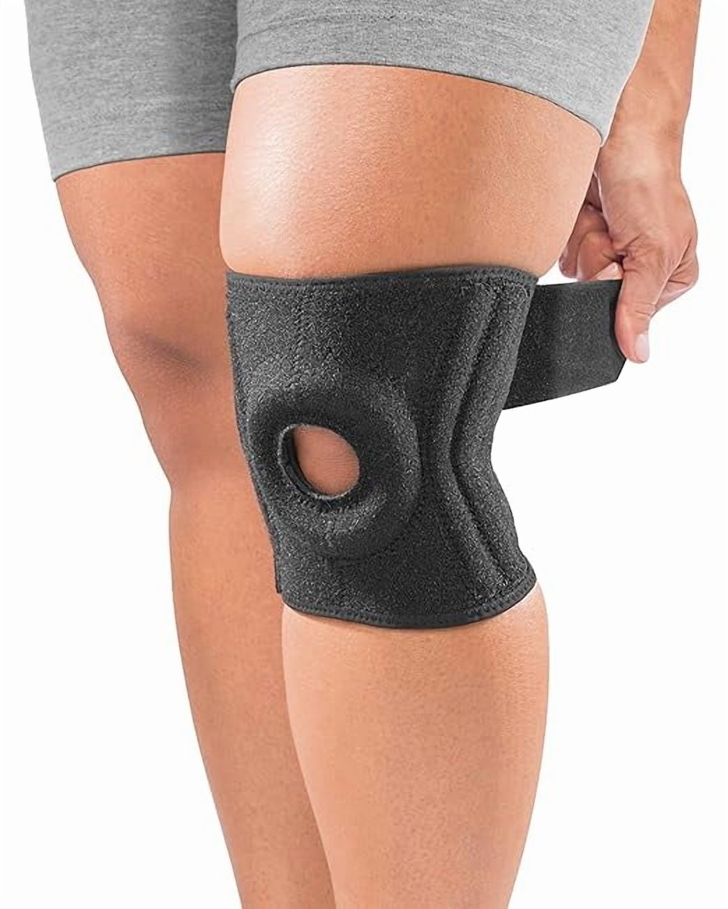 Mueller Premium Knee Stabilizer with Padded Support, Black, Small/Medium