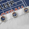 thumbnail image 4 of Erosebridal Eat Sleep Football Black Out Curtains for Kids Teens,Boys Girls Sport Rugby Curtains Pack of 2 (42x63 Each),Super Cozy Room Decor, 4 of 6