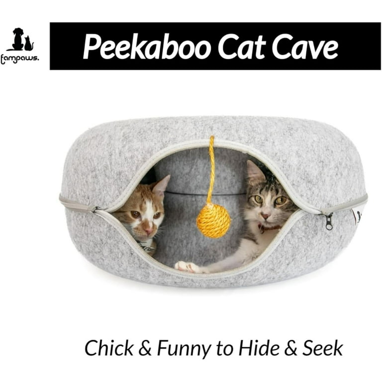 Cat Hideout Hello Dry 24'' Peekaboo Cat Cave For Multiple Cats
