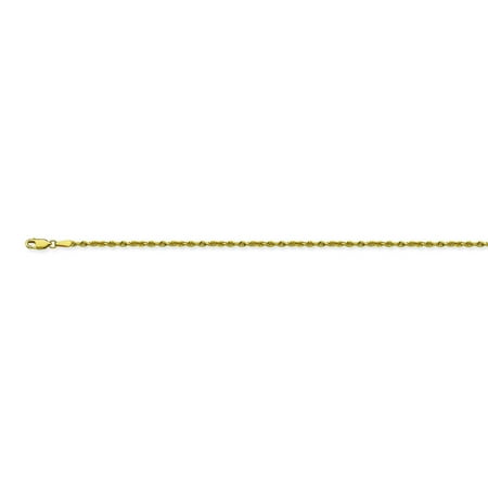 Diamonds 14k 16 Inch Chain - 14K Yellow Gold 1.56 Diamond Cut Rope Chain in 16 inch, 18 inch, 20 inch, & 24 inch