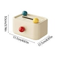 thumbnail image 3 of 50% 0ff Clearance! Living Room Desktop Tissue Box Desktop Decoration Dopamine Tissue Box Home Desktop Coffee Table Storage Cream Style Cute Colored Roll Paper Box, 3 of 6