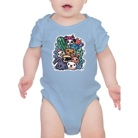 

Cute Animals Sticker Style Bodysuit Infant -Image by Shutterstock 6 Months