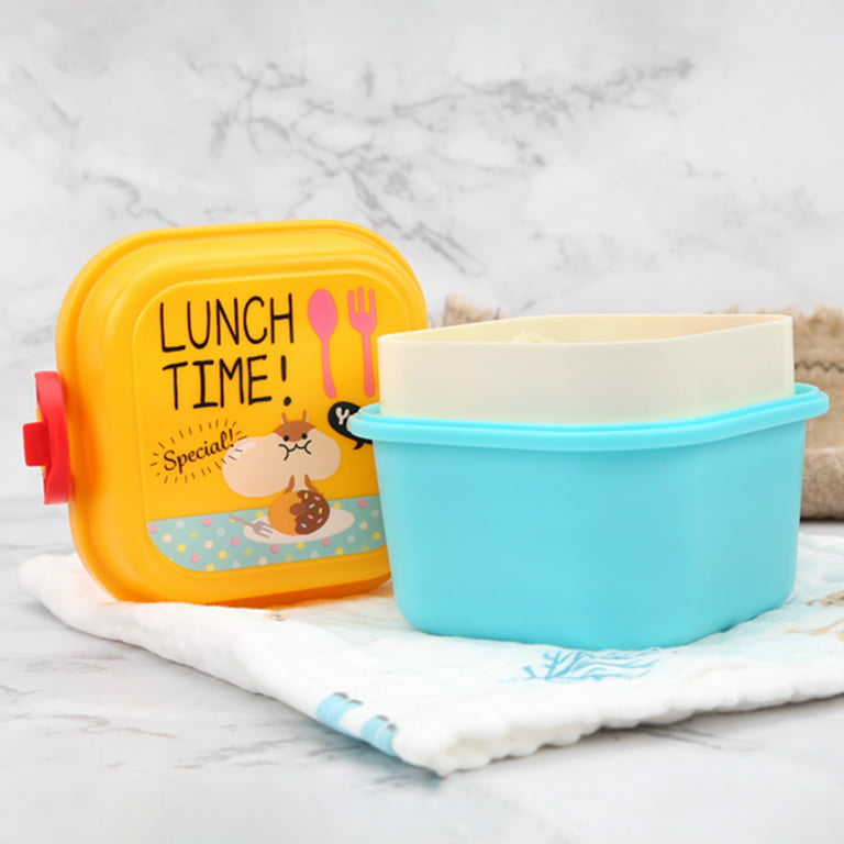 Lunch Box Portable Microwave Lunch Containers For Adult/Kid/Toddler 4  Compartment Sealed Salad BoxPicnic Food StorageContainer