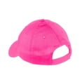 thumbnail image 3 of Port & Company Youth Six Panel Twill Cap-One Size (Neon Pink), 3 of 3