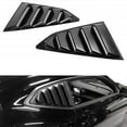 thumbnail image 3 of Matte Black 1/4 Rear Side Vent Quarter Window Louver Shutter Cover, 3 of 5