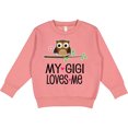 thumbnail image 2 of Inktastic My Gigi Loves Me Girl Owl Toddler Sweatshirt, 2 of 4