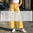 thumbnail image 3 of Cloaraye Denim Pants for Women High Waisted Wide Leg Barrel Jeans with Pockets Fashion Dots Printed Palazzo Pants, 3 of 8