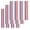 Red Blue, variant on Red Blue Stripe Kitchen Dish Towels for Drying Dishes Set of 3, Gradient Geometric White Vertical Striped Waffle Weave Microfiber Hand Tea Bathroom Towels Quick Dry & Absorbent Towel 12x12