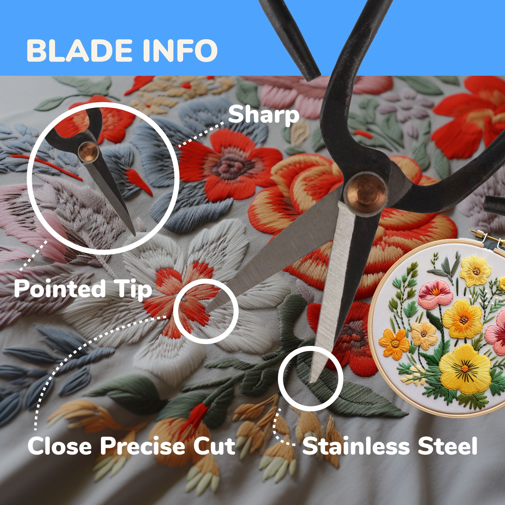 JubileeYarn Bonsai Yarn Shear - Embroidery Craft Scissors - 30 Scissors