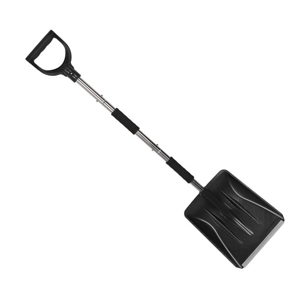 Pelle à Neige Détachable Rotative pour Voiture, Pelle Légère en Acier Inoxydable pour le Déneigement Conception 3 en 1 Grattoir à Glace Supplémentaire