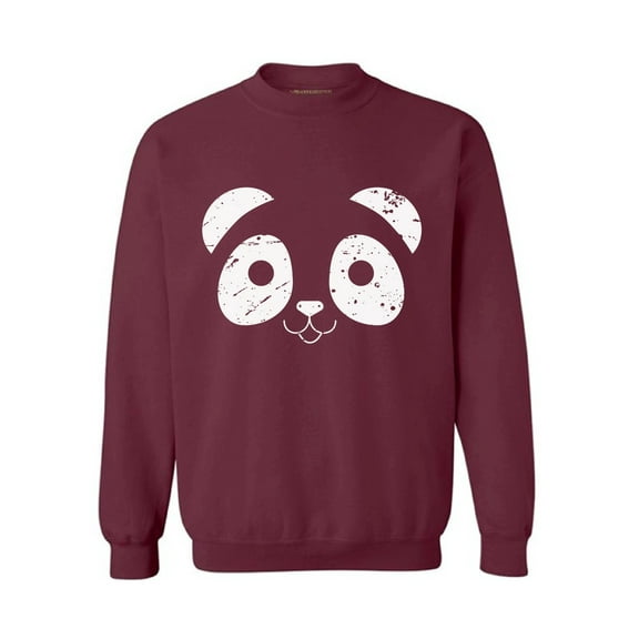 Awkward Styles Panda Face Sweatshirt Valentine's Day Sweater for Men Valentine Sweater for Women Cute Panda Face Sweater Valentine Sweatshirt Panda Bear Valentines Day Gifts