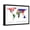 Black Frame, variant on Art.com Map Of World With Flags In Relevant Countries, Isolated On White Background Art Print by Speedfighter, 18" x 12"