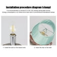 thumbnail image 4 of Reemplazo de pantalla de lámpara de 6 uds para interfaz de bombilla E14, luz de pared, cubierta de luz de techo, sombra verde claro, 4 of 8