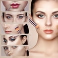 thumbnail image 6 of 15-Piece Champagne Gold Makeup Brush Set + 12 Blending Sponges – Professional Foundation, Blush & Eyeshadow Brushes, Complete Face & Eye Makeup Kit, 6 of 7