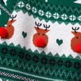 thumbnail image 3 of IWEMEK Unisex Ugly Sweater for Girls Fashion Chic Xmas Knitwear Warm Elk Printed Crewneck Pullover Classic Green Tops, 3 of 8