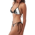 thumbnail image 2 of Lsque Chucky Pattern Women Two Piece Swimsuit Sexy Swimwear Halter String Triangle Bikini Sets, 2 of 6