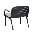 thumbnail image 3 of Patio Chair Set, Outdoor Club Stools with High-Density PP Frame and Water-Repellent Fabric Cushion, Lightweight Portable Design for Garden and Backyard, Set of 2 Chairs, Black, 3 of 8