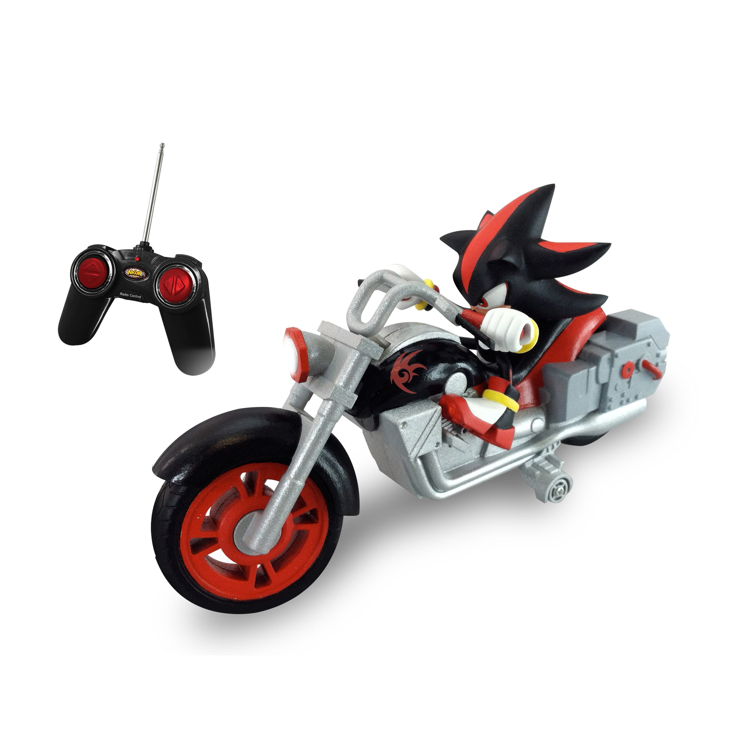 OBJ file Shadow the hedgehog on his motorcycle - Sonic collection