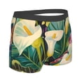 thumbnail image 4 of Haiem Tropical Floral Jungle Men's Boxer Briefs, Every Day Comfort Stretch Cotton Moisture-Wicking Underwear-Medium, 4 of 8