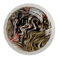thumbnail image 1 of 4 Pcs Leopard Texture Knobs for Kitchen Cabinet Cupboard Dresser Bookcase Drawer Pulls Handles Round Home Decor, 1 of 1