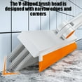 thumbnail image 4 of Scalable Floor Scrub Brush, Grout and Tile Cleaning Brush, Plastic Handle with Stiff Bristles, 180 Degree Rotatable Head with Squeegee and Scraper, for Bathroom Floors, Shower Tiles, and, by FAJHHA, 4 of 8