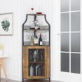 thumbnail image 3 of Corner Wine Bar Cabinet with Storage,Wine Rack Cabinet, 3 of 9