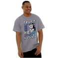thumbnail image 5 of The Smurfs Cool Kanji Trust No One Men's Graphic T Shirt Tees Brisco Brands L, 5 of 5
